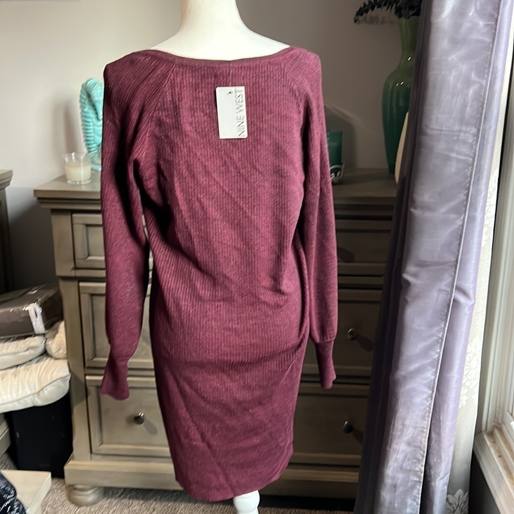Nine West NWT Soft Knit Sweater Dress SZ XL - Picture 4 of 6